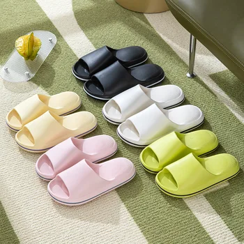 ⁦Summer Slippers EVA Bath Sports Slides Unisex Sneaker Women Flip-flop Indoor Sandals Loafer Tапочки Zapatillas шлепанцы мужские⁩ – תמונה ⁦4⁩