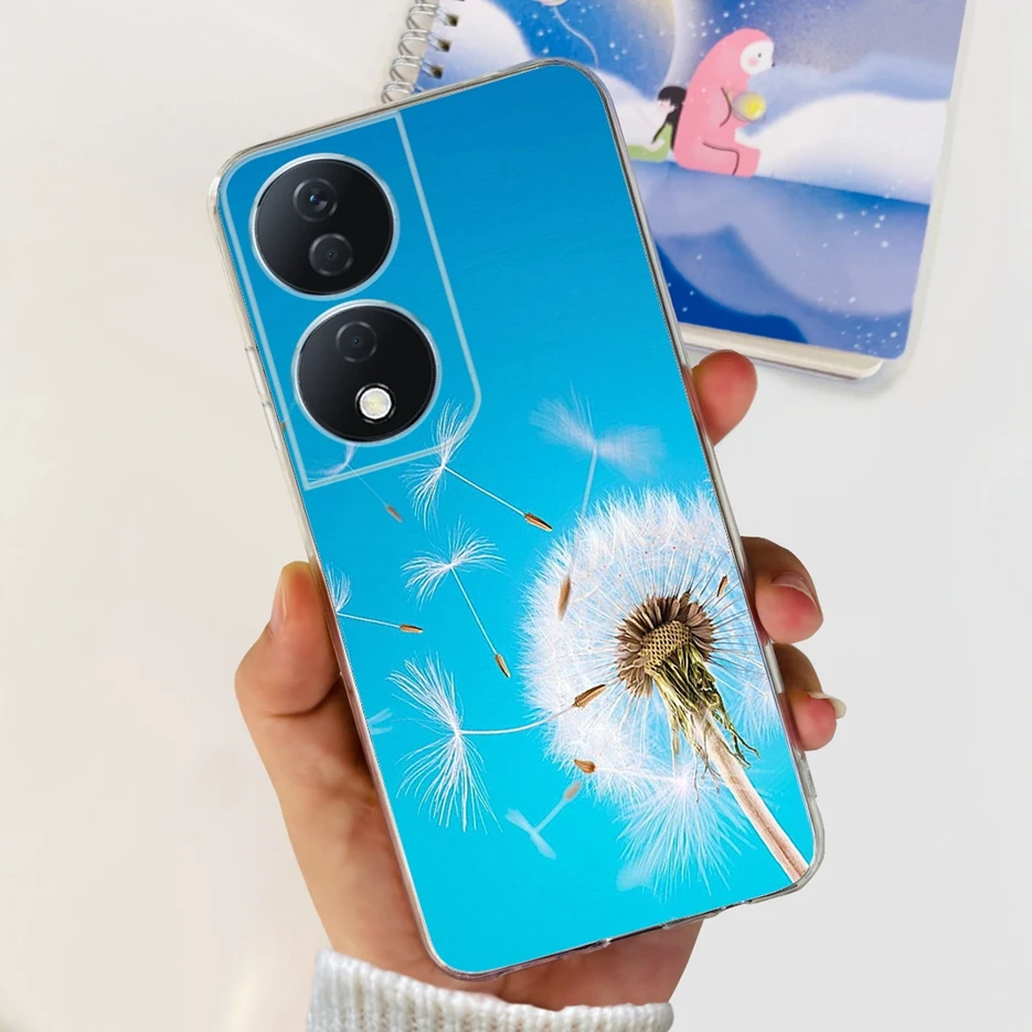 Cute Cat & Butterfly Painted Soft Silicone Phone Case -