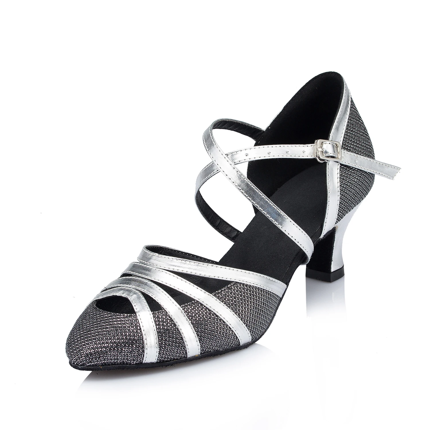 NATASHA 2023 Latin Chinese Shoes Dance Square Soft Sole Female High Heel Dance Adult Heel Social Dance New Modern Baotou Dance S