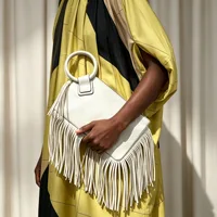 Pochette à franges vintage et personnalisée pour femme, sac à main tendance style streetwear Y2K 2