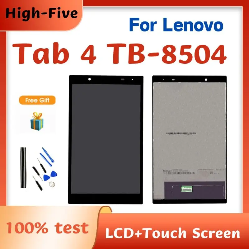 

Оригинальный ЖК-дисплей 8 дюймов для Lenovo Tab 4 8504, цифровой преобразователь сенсорного экрана в сборе для 8504 TB-8504X, детали для замены