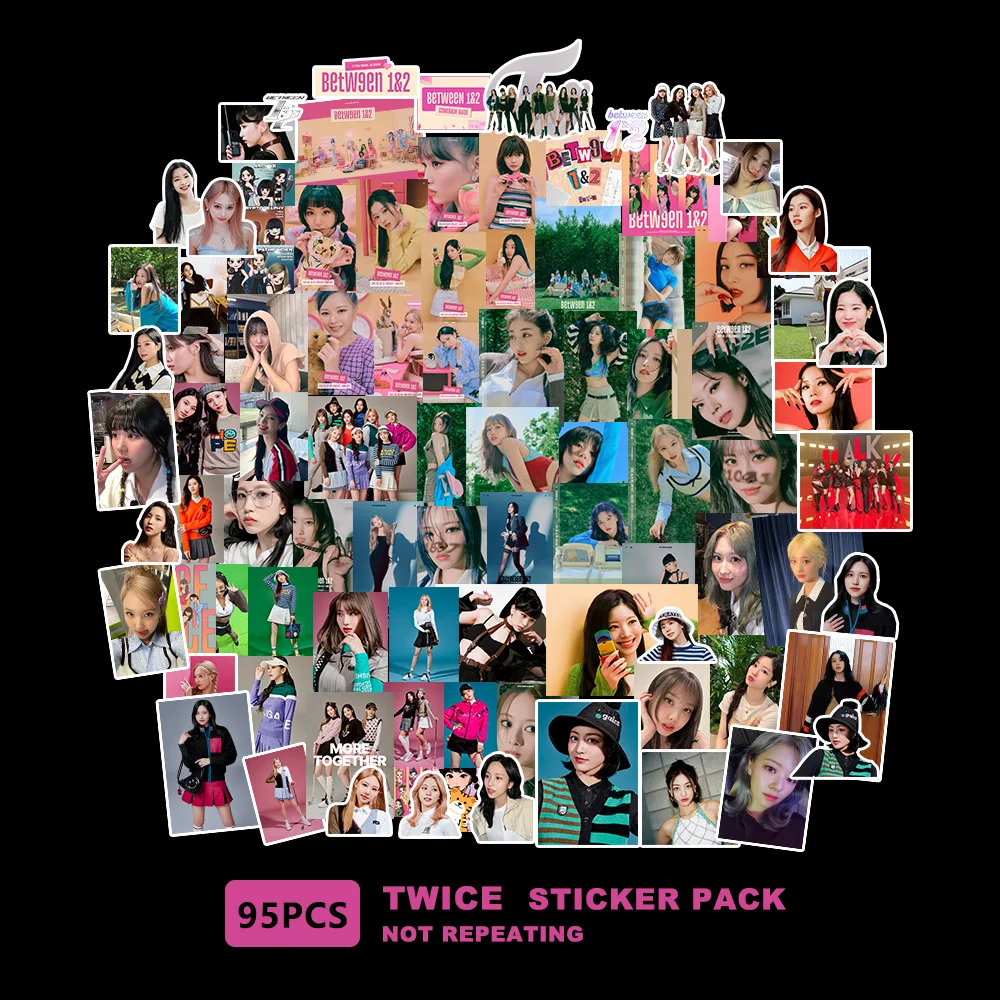 Kpop TWICE ITZY Mamamoo Stickers IVE Photos New Album Formula of Love Cute Kpop Girl Group Idol Star Stickers Set Fans Gift 100pcs set kpop ive sticker postcard new album korean fashion cute group idol cards photo prints pictures fans gift