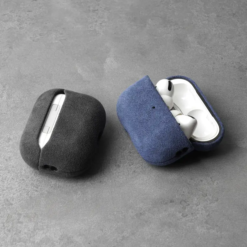 YMW ALCANTARA Case for AirPods Pro 3 Luxury Suede Leather Cases for AirPod Pro Wireless Bluetooth Headset Turn fur Cover - Image 4