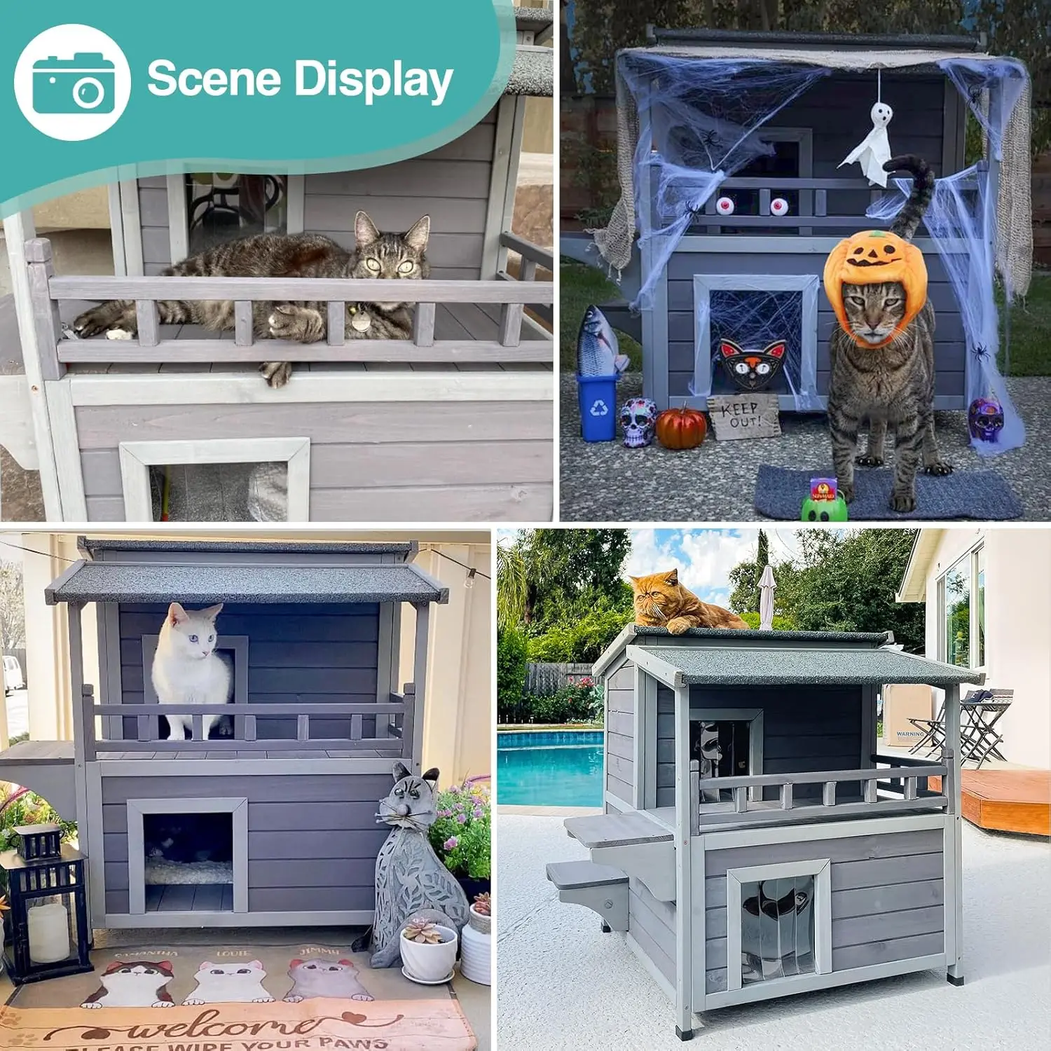 Outdoor cat house image 6