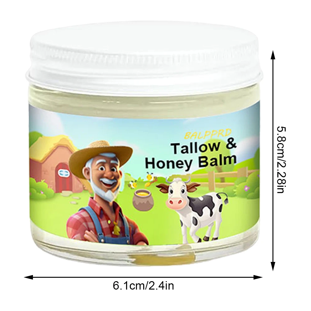 60ml Tallow Honey Balm Skin Face Moisturizer Skin Firming Increase Facial Elasticity Nourishing Smooth Face Cream Body Lotion