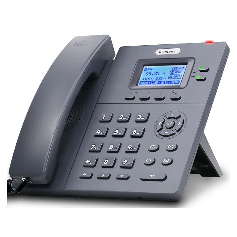 VoIP Phone POE / SIP Phone 2 SIP lines / IP Desk Phones for IP PBX Application wireless sip phone