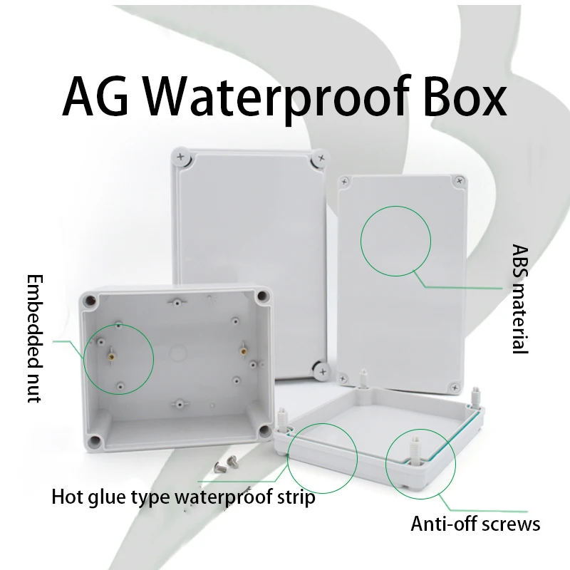 AGtype Waterproof Outdoor Enclosure Plastic Electronic Project Case Instrument Electrical Box electronic enclosure case
