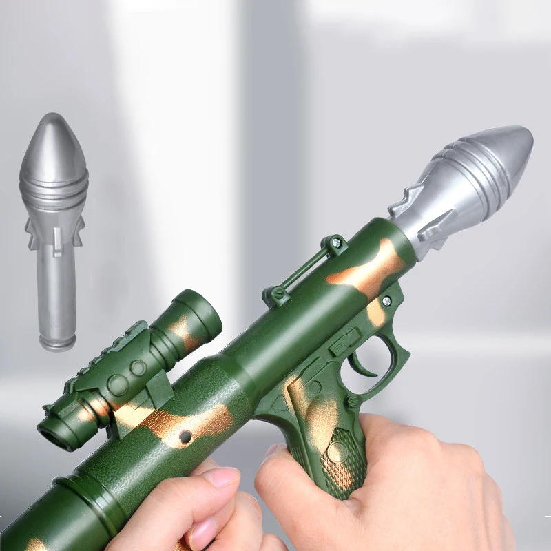 Mini Mortar Rocket Launcher Munition With Light Outdoors Simulated