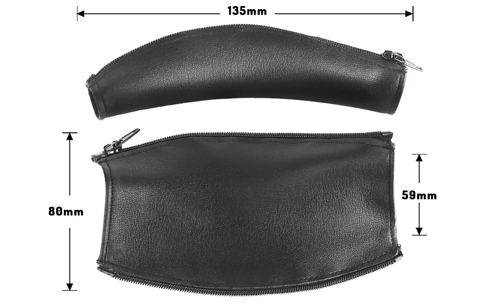 Headband Cover for Anker Soundcore Q45 Q30 Q35 Headphones Protein Leather Zippered Headband Cover for Sony WH-1000XM4 1000XM3