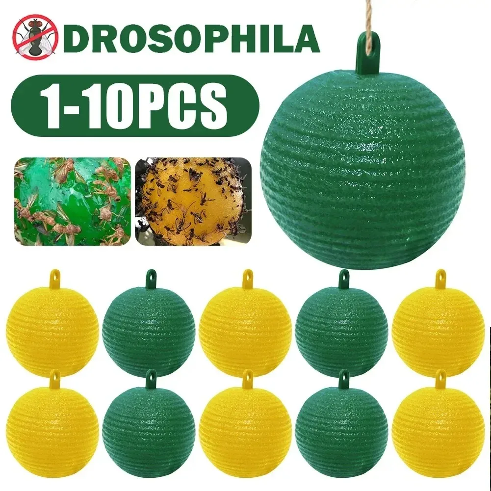 Hanging Fly Trap Glue Ball Insect Fruit Fly Bug Killer Per Bee Wasp Sticky Fly Catcher Forniture Per Il Controllo Dei Parassiti Del Giardino Del Frutt