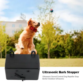 Ultrasonic Outdoor Anti Barking Device with 4 Adjustable Levels and 50 Feet Range for Safe Dog Training Techniques 2