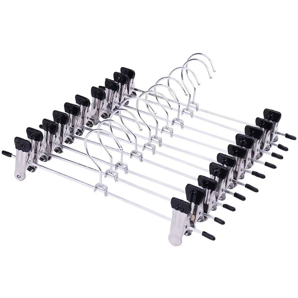 

Coat Hangers Strong Clothes Hanger Drying Rack For Trouser Skirt Pants Non-Slip Stainless Steel Hangers Drying Clothes