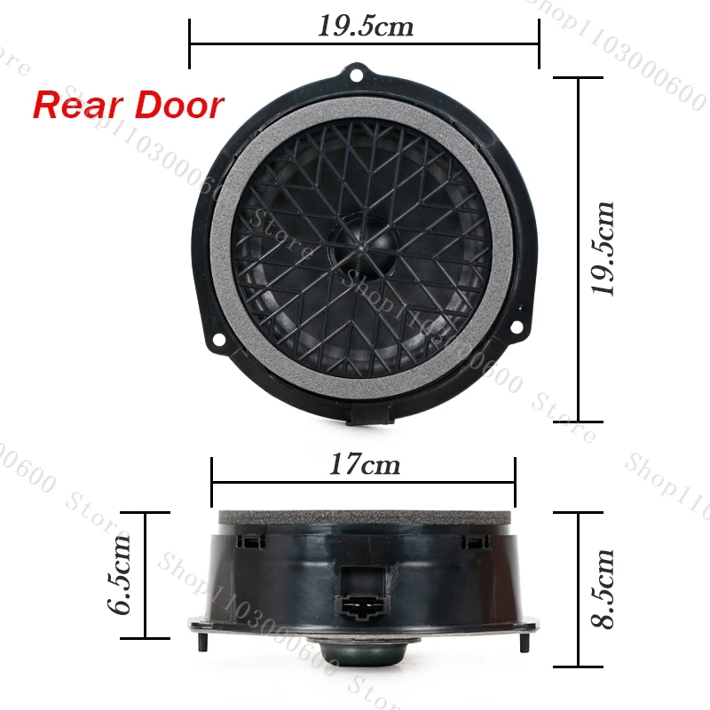 Car Door Woofer Door Sound Speaker for Audi A4 B8 A5 2009-2013 2014 2015 Front Rear Woofer Tweeter 8T0035415A 8K0035411 stereo speaker tweeter audio speakers kit midrange speakers