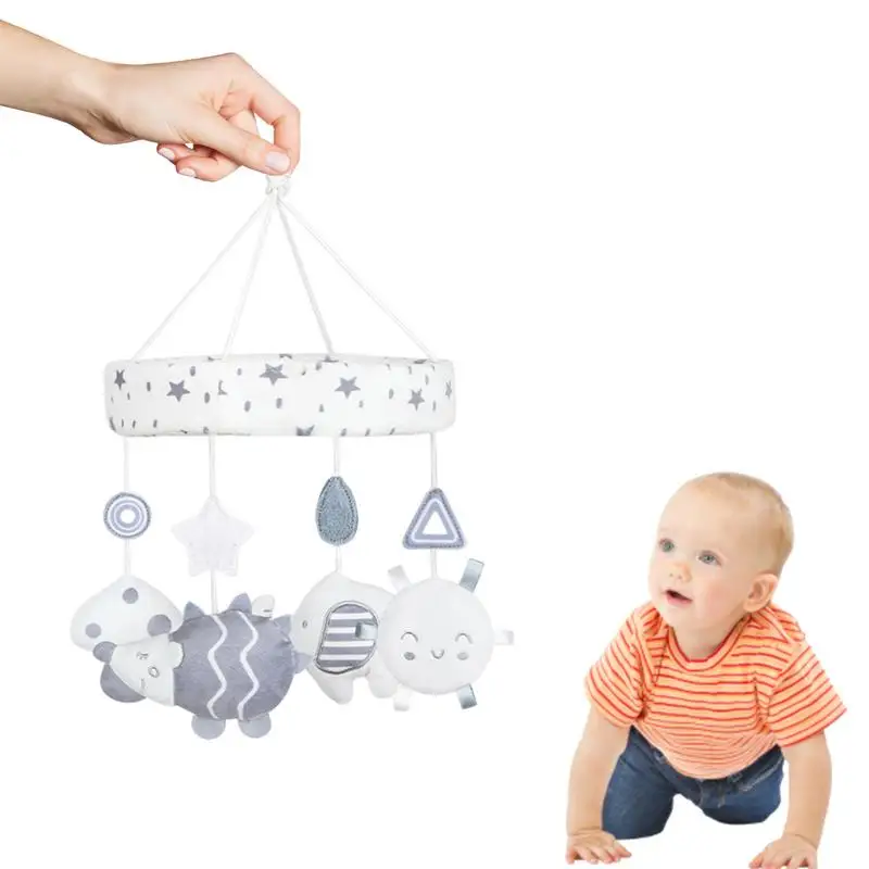 

Crib Mobile Bed Bell Toy Bunny Decoration With Night Light And Music Nursery Toy For Newborn 0-24 Months Infant Boys Girls Sleep