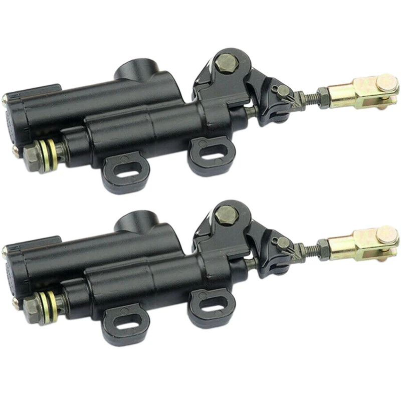 

2X Universal Motorcycle Rear Hydraulic Brake Master Cylinder Pump For Yamaha Suzuki Kawasaki ATV Dirt Bike