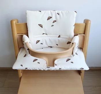 Cuscino per sedia da pranzo per bambini Cuscino per mangiare in cotone traspirante Cuscino per sedia per la crescita del bambino Accessori