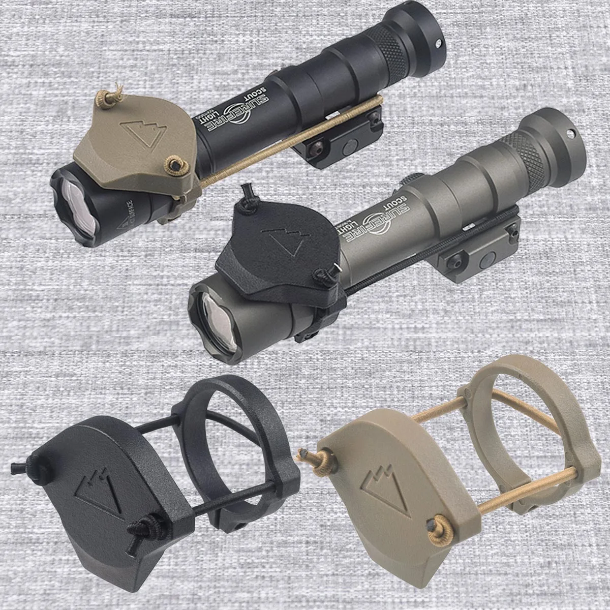 SureFire Flashlight Protective Cover Weapons Light Front Lens Cap For M300 M600 M952V M951 Mod Scout Light Protector rifle scope lens cover rifle scope protector