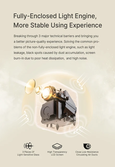 Proiettore Formovie Xming Episode One 4K - WiFi, Bluetooth, Google TV, Netflix Integrato - Foto 5