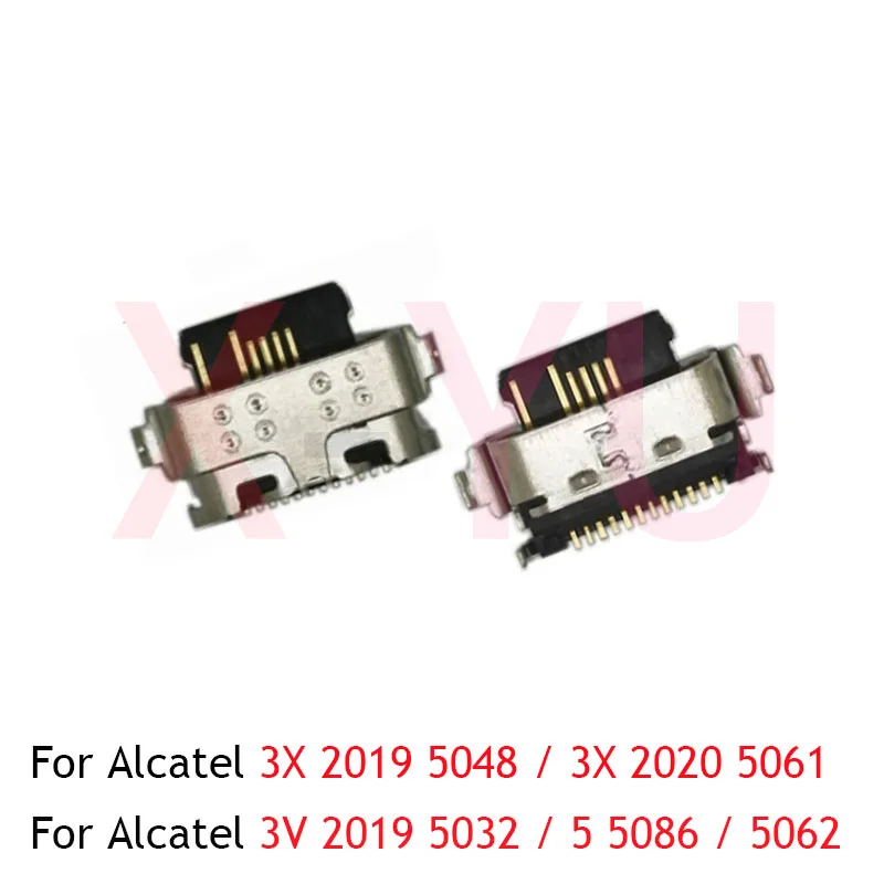 

10 шт. для Alcatel 3X 5048 5061 2019 2020 3V 5032 5 5086 5062 USB-порт для зарядки