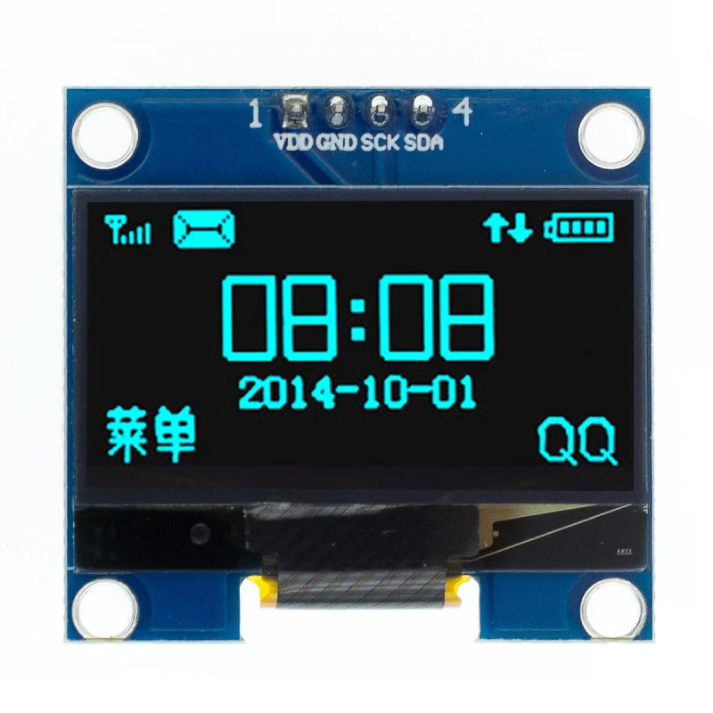 1. 3-calowy moduł OLED SPI/IIC I2C komunikuje biały/niebieski kolor 128x6 4 moduł wyświetlacz LCD LED 1.3 