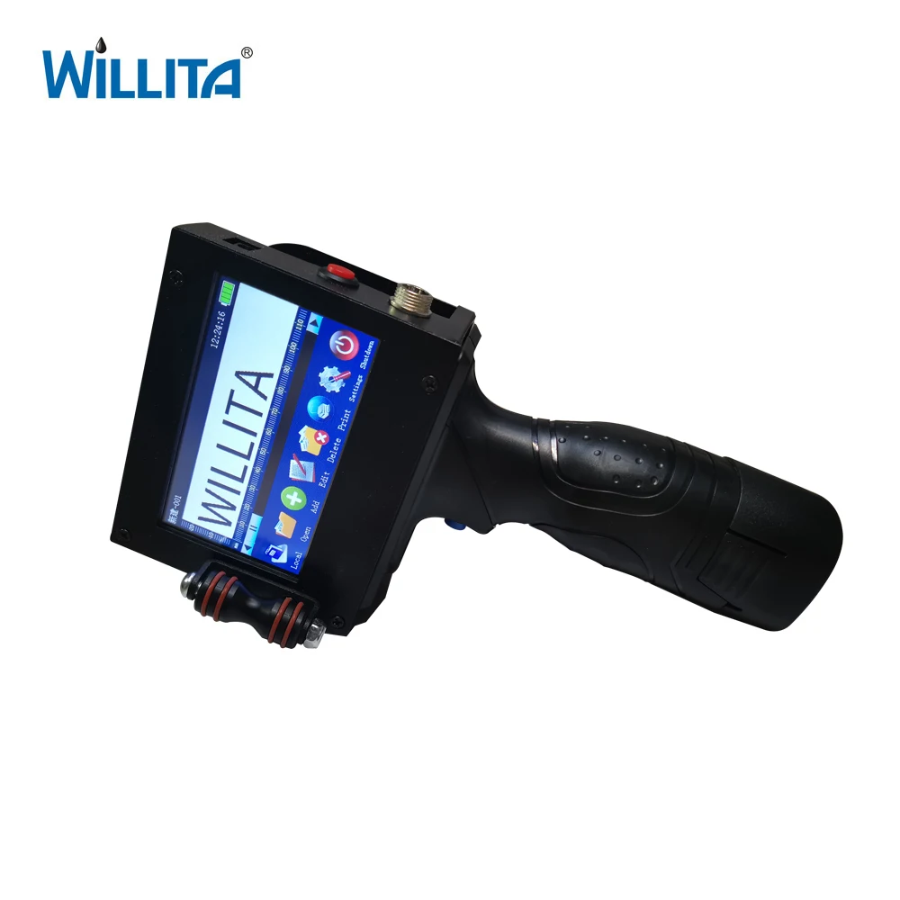 25.4mm Handheld Inkjet Printer Production Expire Date Batch Code Serial