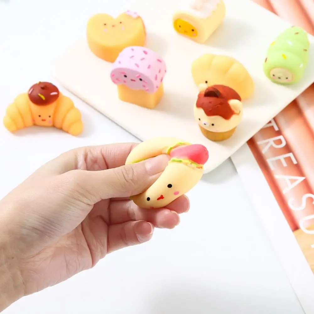 Kawaii Bakery Food Fillers Box Toys Random Reward Lucky Squeeze Toys Soft Squeeze Fidget Mystery Toy Children