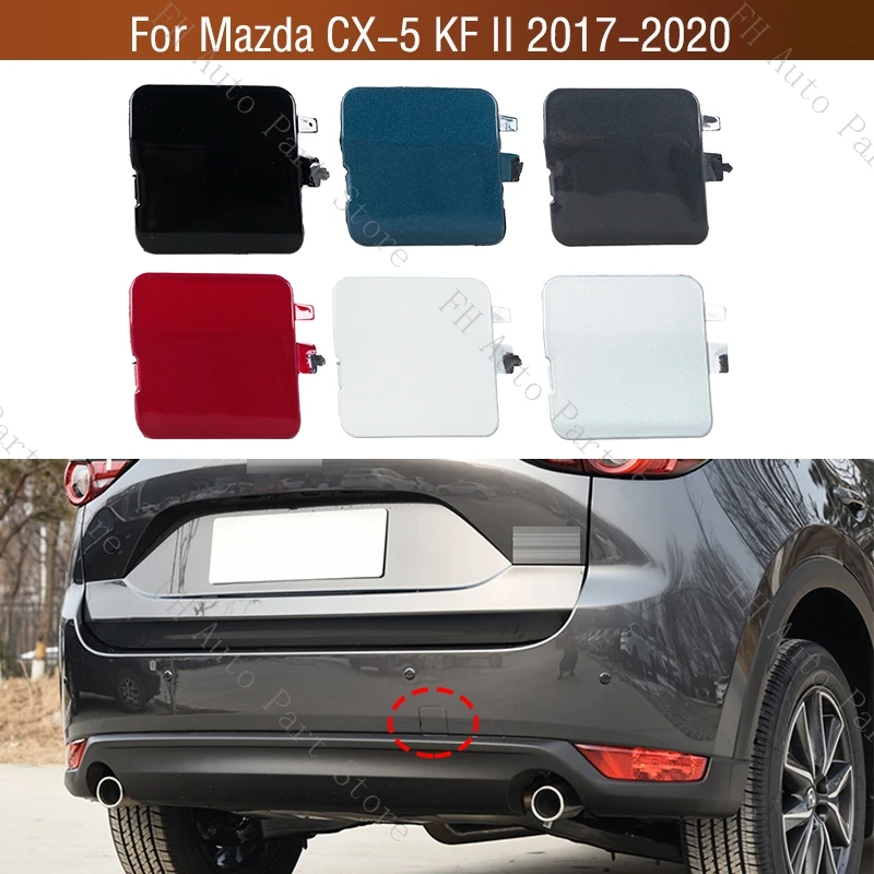 Rear Bumper Tow Hook Cover Cap Trailer Hauling Eye Cover Lid For Mazda CX5 CX-5 KF II