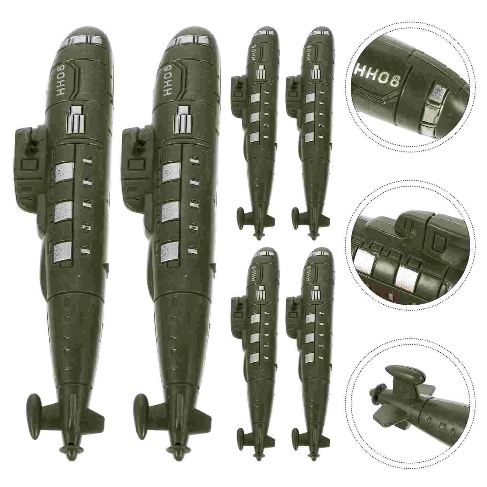 

Plastic Boat Plane Figures Simulated Submarine Micromachine Toys Submarines Model Decoration