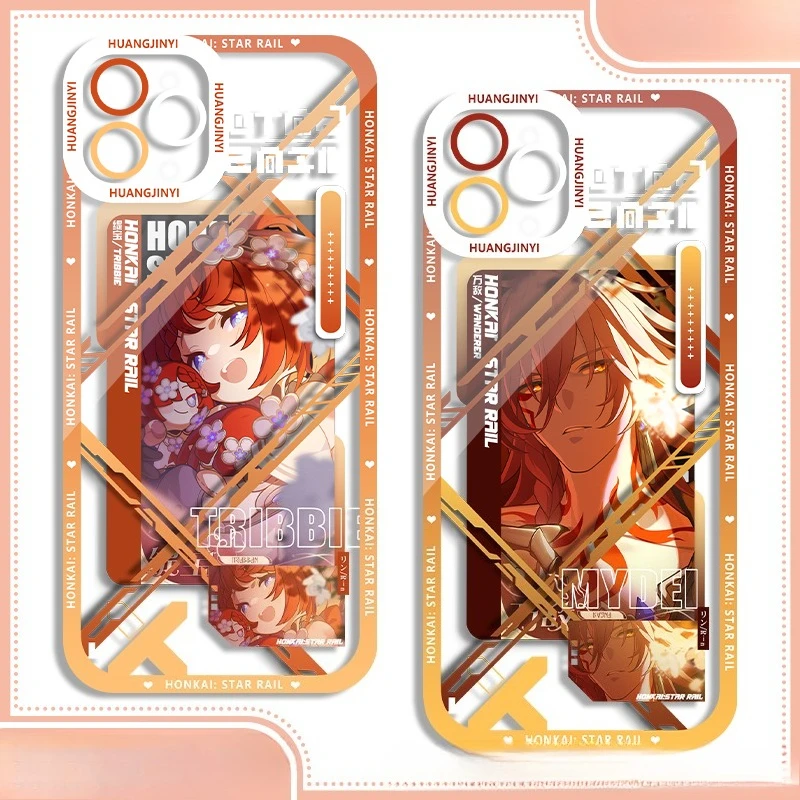 Kawaii Honkai:Star Rail Y2K Anime Game Shockproof Protective Phone Case