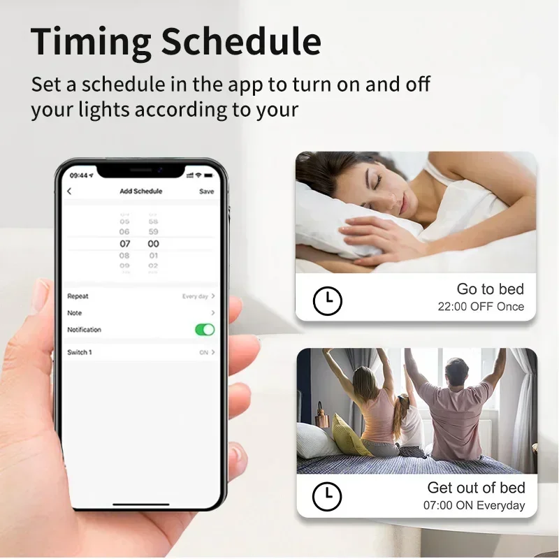 TNCE 투야 와이파이 DIY 스마트 스위치, 양방향 제어, 미니 스마트 차단기, 투야 스마트 라이프, 알렉사 앨리스 구글 홈과 함께 작동, 16A