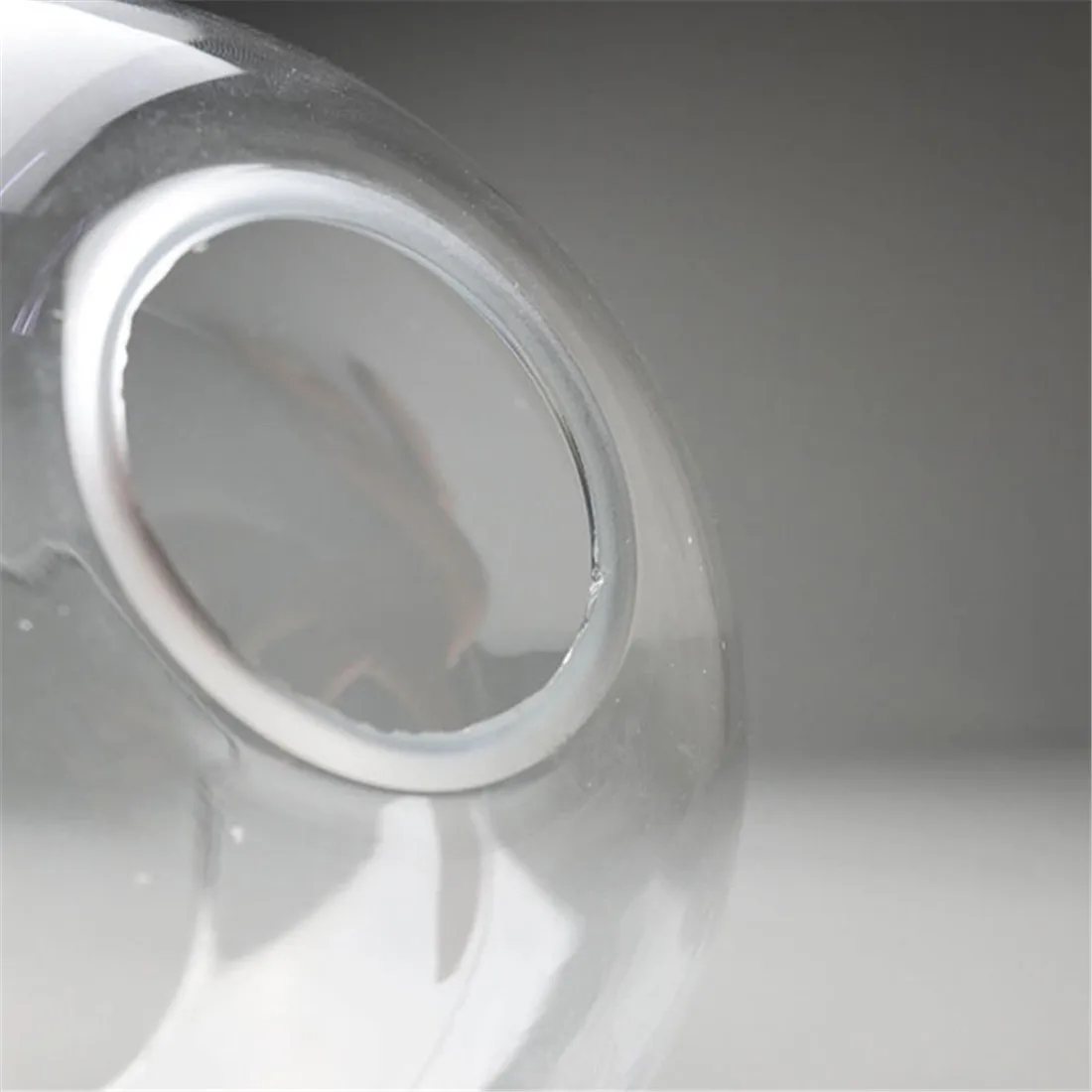 Hand Blown Clear Glass Globe Lamp Shade Replacement with 2 Ends Opening D13cm D15cm D20cm D25cm D18cm Glass Cover Ball
