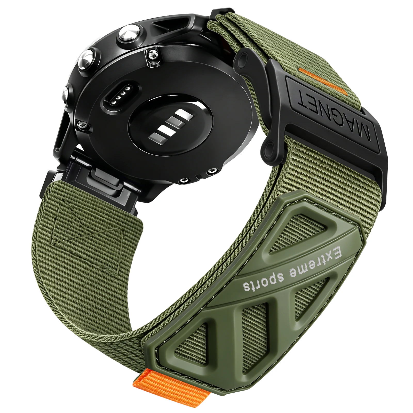 Durable Nylon Watch Strap - Adjustable 22mm/26mm Band
