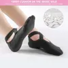 2 Pairs Women Yoga Socks Silicone Anti-slip Ballet Pilates Socks Cotton Ladies Backless Breathable Bandage Dance Sports Socks 6