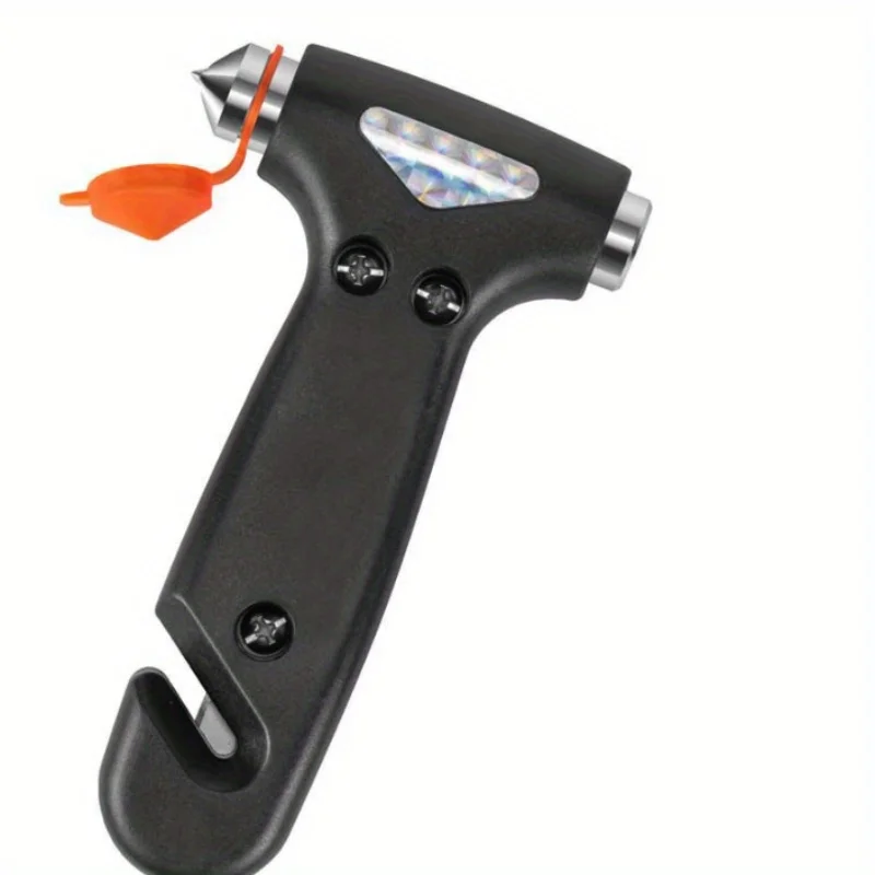 Martello di Sicurezza per Auto, Rompivetro di Emergenza con Tagliacinture, Perfetto Martello di Sicurezza Nero per Auto e Casa - Image 4