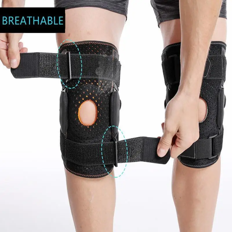 

1PC Orthopedic Knee Pad Brace Pain Relief Support Compression Hinged Knee Protector Strap Tendon Ligament Meniscus for Men Women