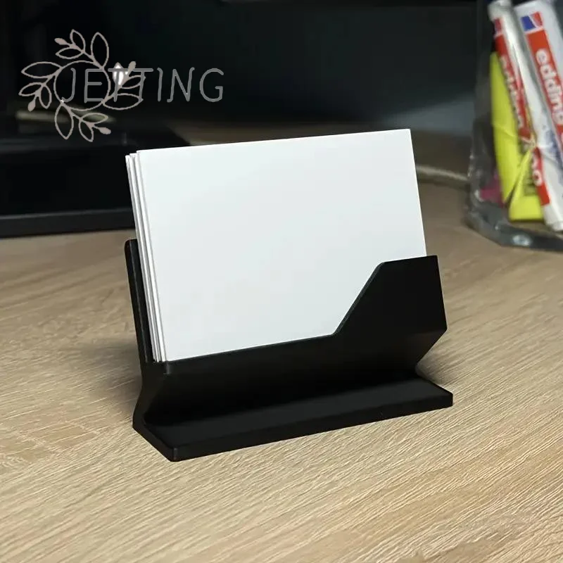 (SMTGDP11)1pc 미니멀리스트 명함 홀더 모든 크기의 카드를 보관하고 전시할 수 있는 플라스틱 데스크탑 정리함