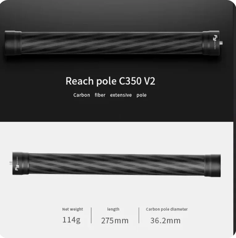 FeiyuTech Accessories For Feiyu AK2000S AK2000C Gimbal Stabilizer Quick Release Plate Underslang Versatile Arm Extension pole