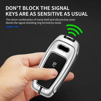 Metallo Auto Chiave A Distanza Della Copertura Della Cassa Borsette Fob Per Audi A1 A3 A4 A5 A6 A7 A8 Q3 Q5 Q7 S4 S5 S6 S7 S8 R8 TT Protezione Del Supporto Keyless 5 Metallo Auto Chiave A Distanza Della Copertura Della Cassa Borsette Fob Per Audi A1 A3 A4 A5 A6 A7 A8 Q3 Q5 Q7 S4 S5 S6 S7 S8 R8 TT Protezione Del Supporto Keyless - Metallo Auto Chiave A Distanza Della Copertura Della Cassa Borsette Fob Per Audi A1 A3