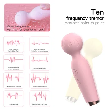 Women Mini AV Massage Vibrator Sex Toys for Women Pocket Pussy Toy USB Charging Vibradores 2