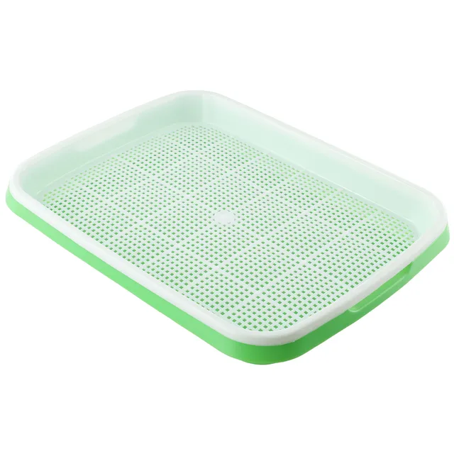 Microgreens Sprouter Tray Germination Tray Hydroponics Tray Double Layer Sprout Plate Nursery Pots Soilless Cultivation Planting 6