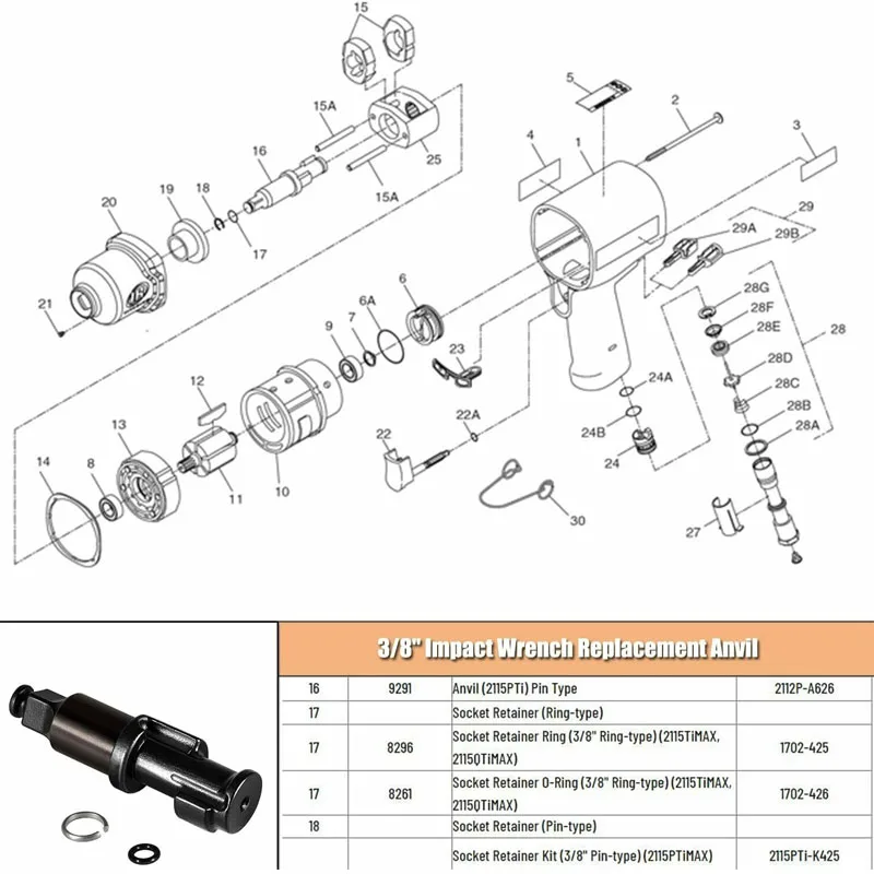 Ingersoll Rand Impact Rebuild Kit