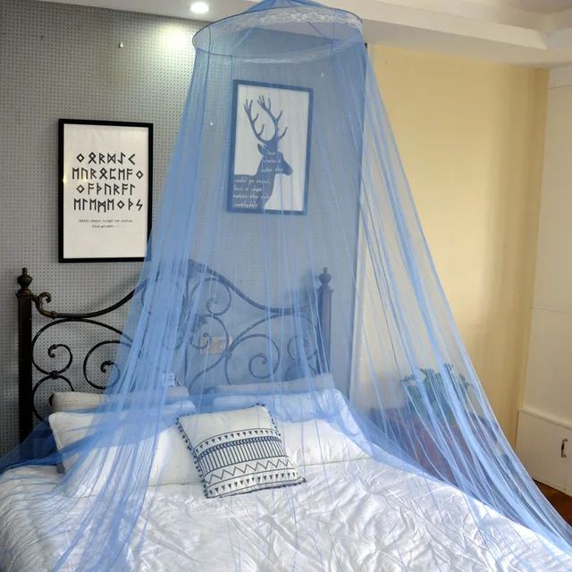 Romantic black mosquito net Mosquito net in summer Encrypted folding mosquito net Universal type suspended ceiling Home and Outd 3