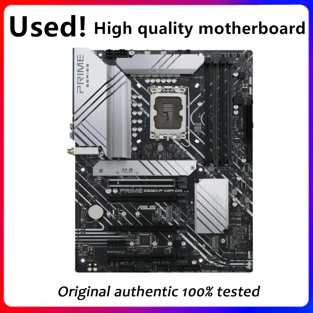 Utilizzato Per Asus Prime Z690-P Wifi D4 Desktop Originale Per Scheda Madre Intel Z690 Ddr4 Supporto Lga 1700 12900Kf 12700K 12400