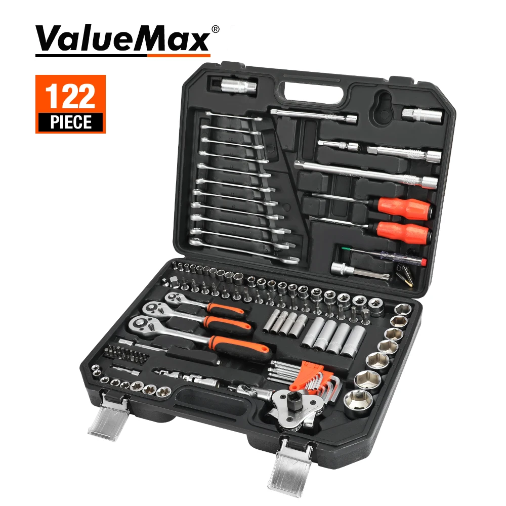 ValueMax 122 In 1 Set Hand Tool Kit Car Repair Tools Mechanical