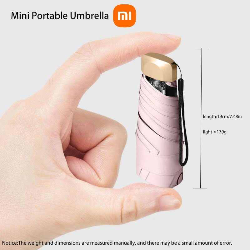 Xiaomi Outdoor Mini Sun Umbrella UV Protection Ultralight Folding Five-fold Umbrella Sunshade