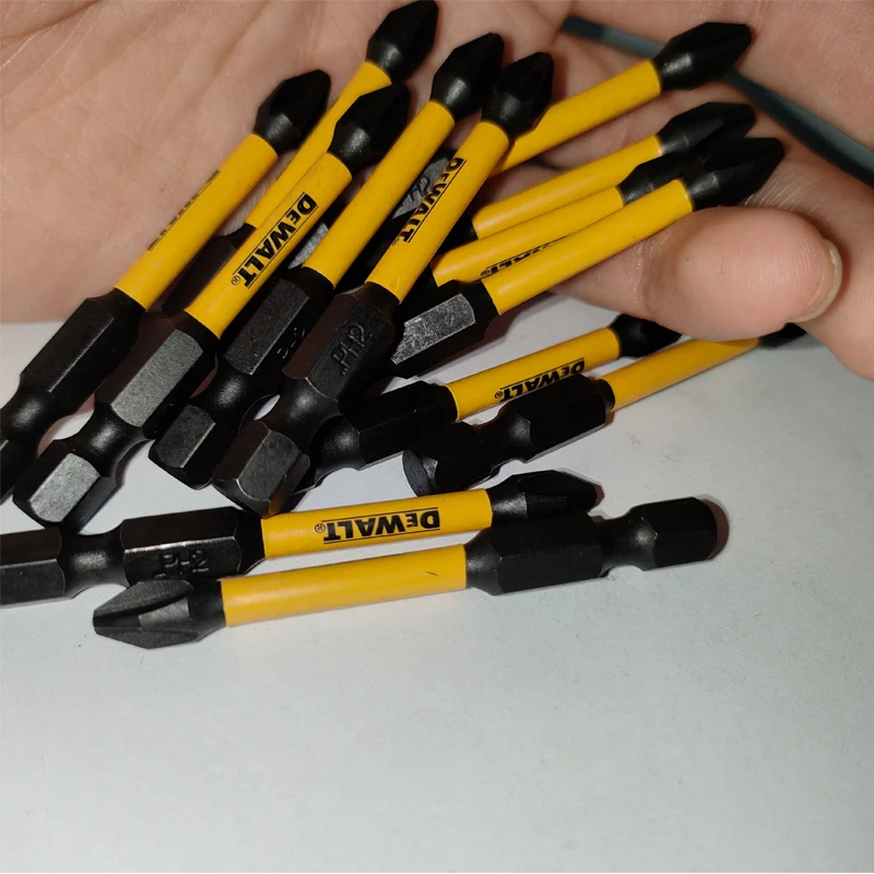DEWALT Original PH2 57MM Bit Impact Type High Speed Steel Power Drive Tool Accessories Bit 5PCS