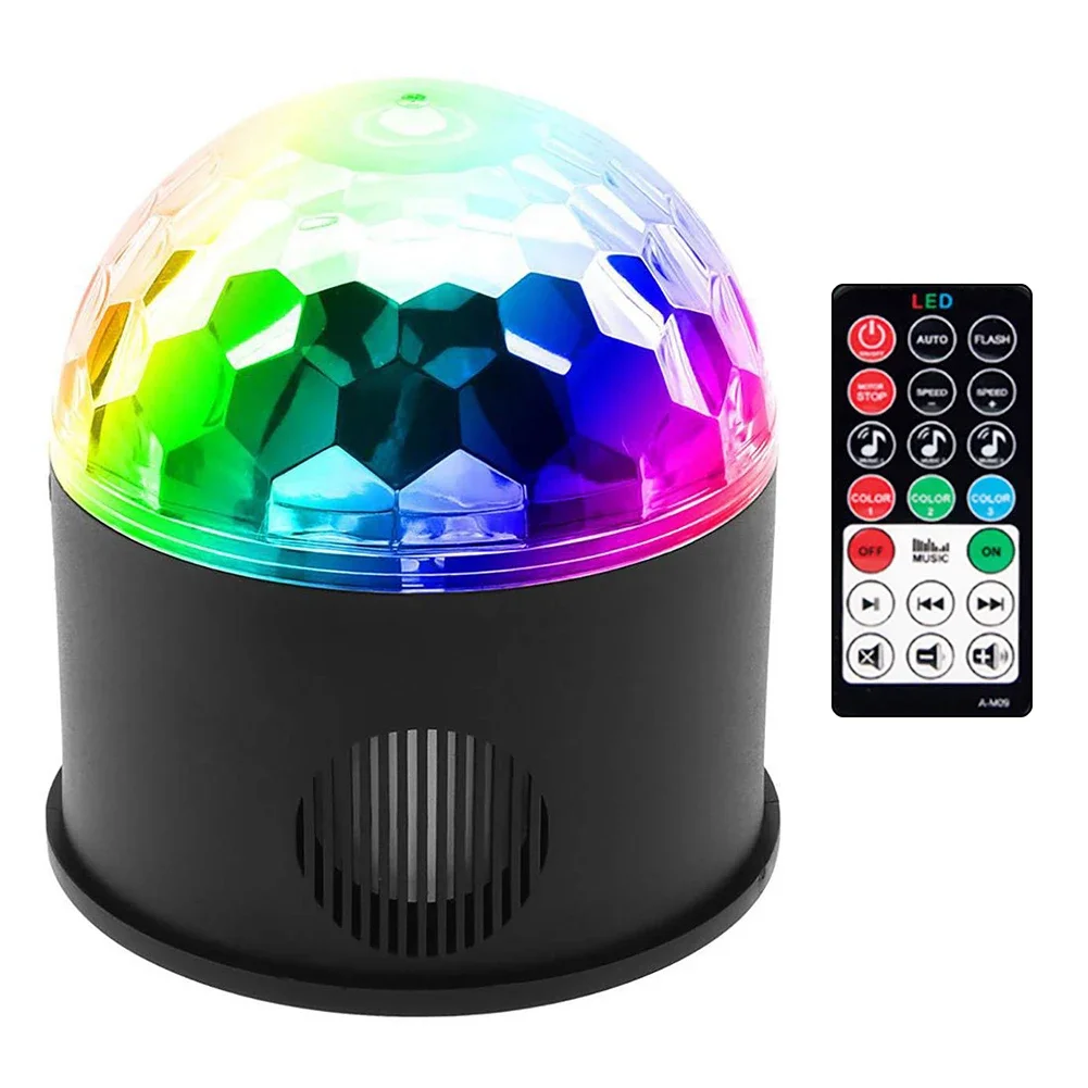 

Stage Decorative Lighting Lamp Remote Control Stage Lamp Bluetooth-compatible RGB LED Magic Ball Light for Party Disco Club KTV