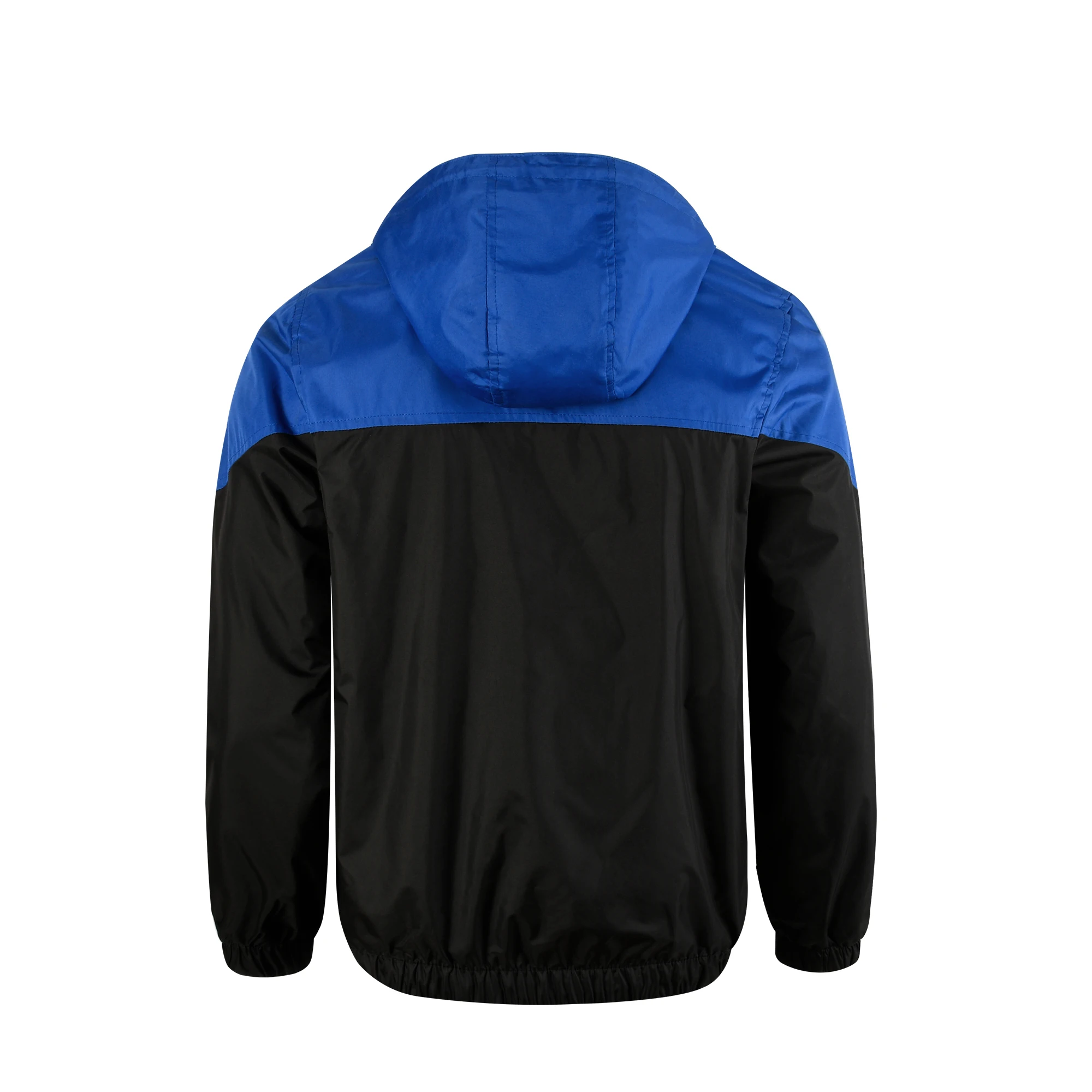 Men's Spring And Autumn New Colorblock Casual Jacket, Fashionable Hooded Windbreaker Coat
