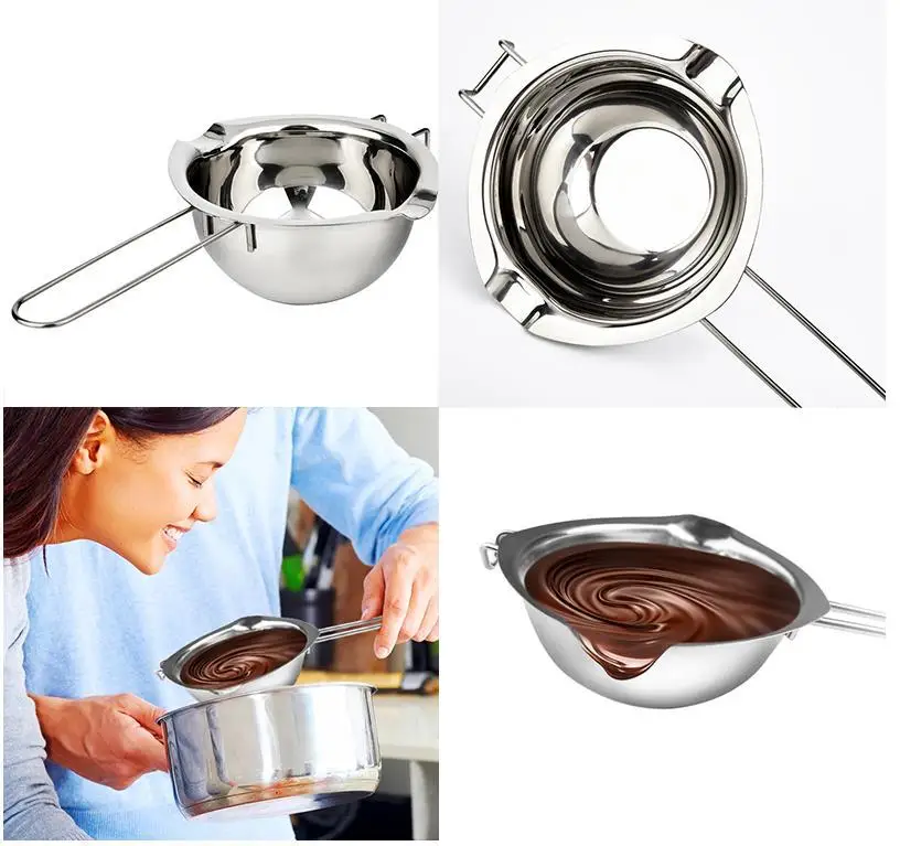 Stainless steel Candle Melting Pot Food Grade Chocolate Ice Cubes Butter  Candy Melting Container Baking and