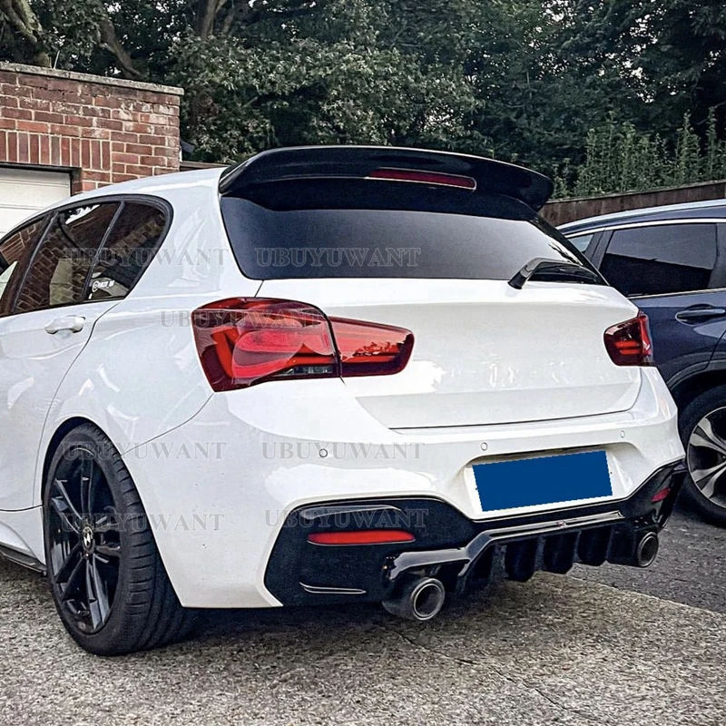 Ubuyuwant Carbon Fiber 3D Style F20 F21 Lci Rear Spoiler For Bmw 1 Series Gloss Black Trunk Boot Lip Wings 118I 135I 2015-2018